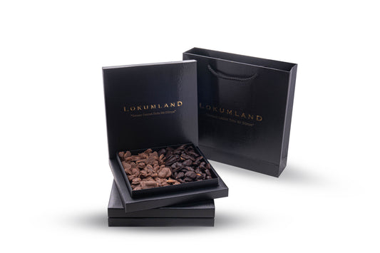 Küçük Kutu Hediyelik Bitter & Sütlü Çikolata Badem Batırma