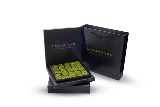 Küçük Kutu Hediyelik Fıstıklı Baklava Lokum