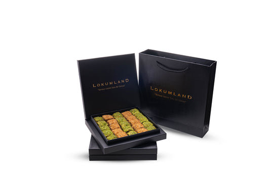 Küçük Kutu Hediyelik Fıstıklı & Kadayıflı Baklava Lokum