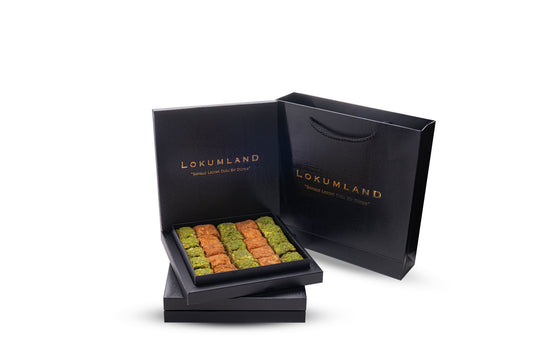 Küçük Kutu Hediyelik Fıstıklı & Lotuslu Baklava Lokum