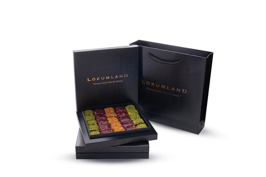 Küçük Kutu Hediyelik Fıstıklı & Narlı & Lotuslu Baklava Lokum