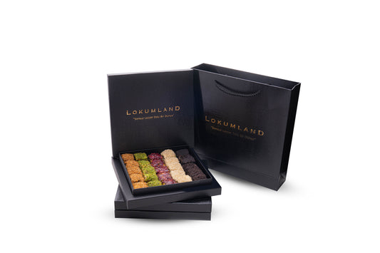 Küçük Kutu Hediyelik Kadayıflı & Fıstıklı & Narlı & Fındıklı & Oreolu Baklava Lokum