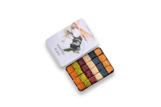 Özür Dileme Hediyesi Metal Kutu Karışık Baklava Lokum