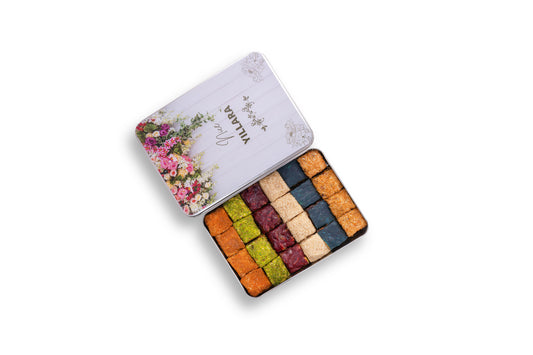 Yıldönümü Hediyesi Metal Kutu Karışık Baklava Lokum