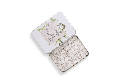 Teşekkür Hediyesi Metal Kutu Çifte Kavrulmuş Fıstıklı Lokum