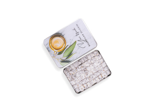 Yeni İş Hediyesi Metal Kutu Çifte Kavrulmuş Fıstıklı Lokum