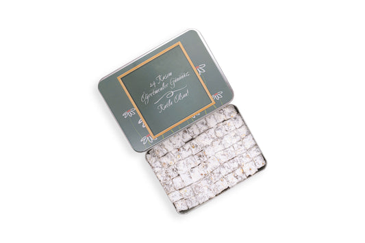 Öğretmenler Günü Hediyesi Metal Kutu Çifte Kavrulmuş Fıstıklı Lokum