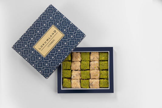 Karışık Fıstıklı ve Fındıklı baklava lokum