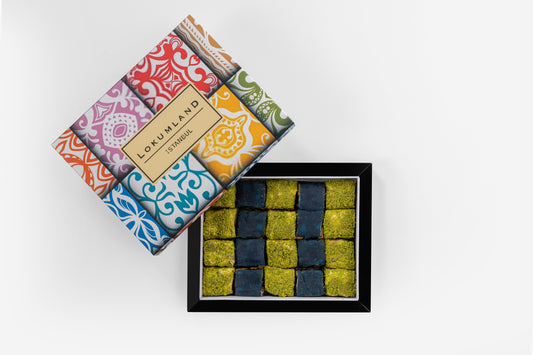 Fıstıklı ve italyan karamelli baklava lokum